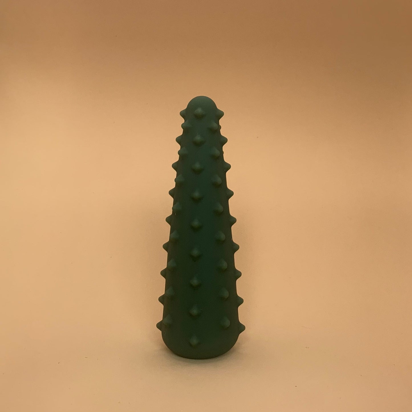 cone shaped cactus-like vibrating dildo standing